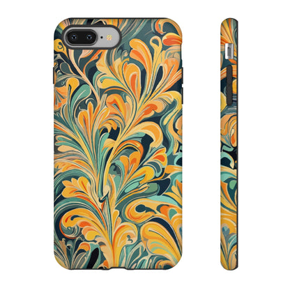 Golden Swirl Tough iPhone Cases