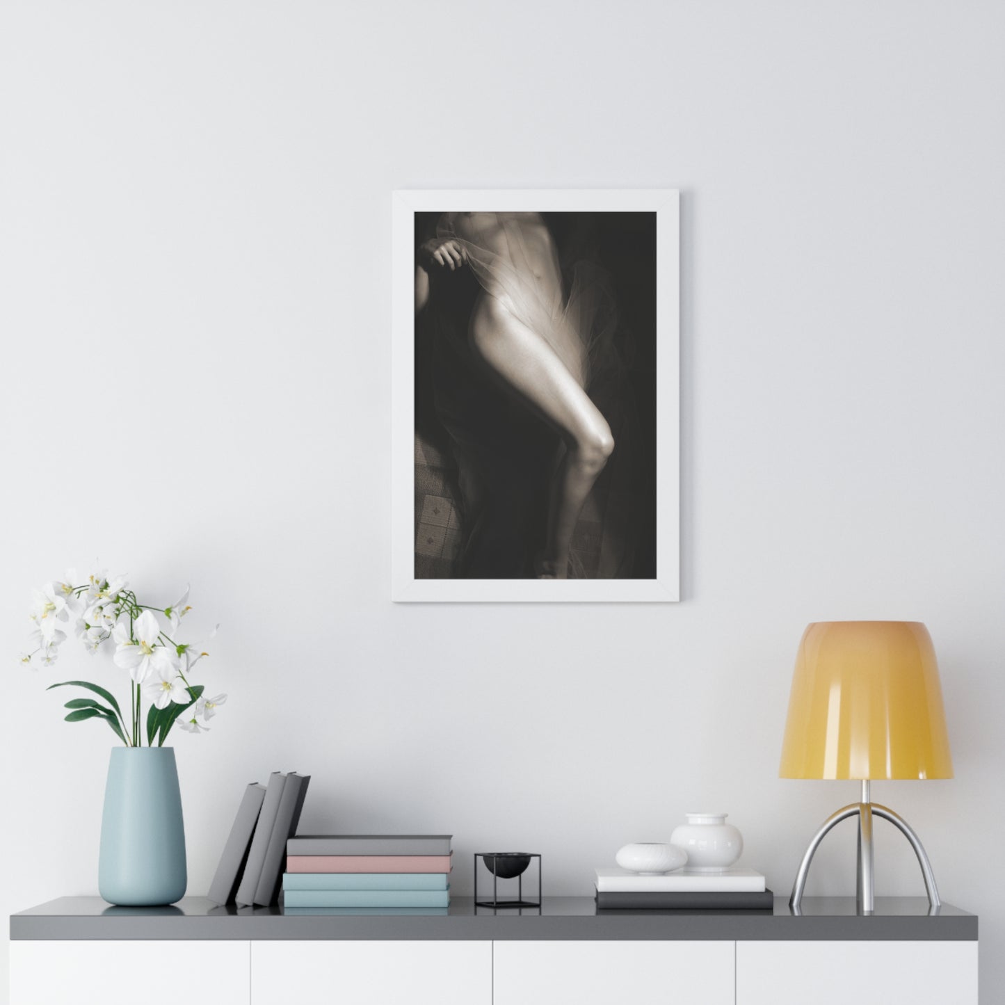 Veiled Elegance Framed Poster