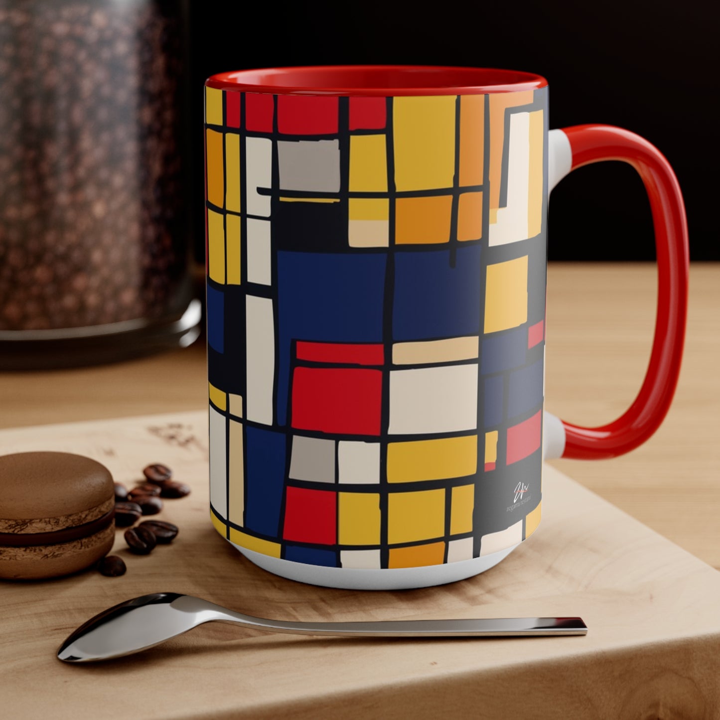 Mondrian-Inspired Mug