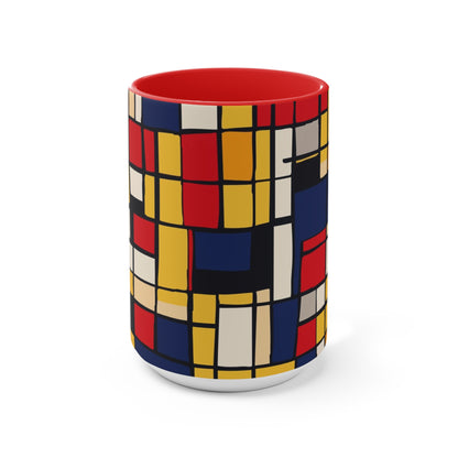 Mondrian-Inspired Mug