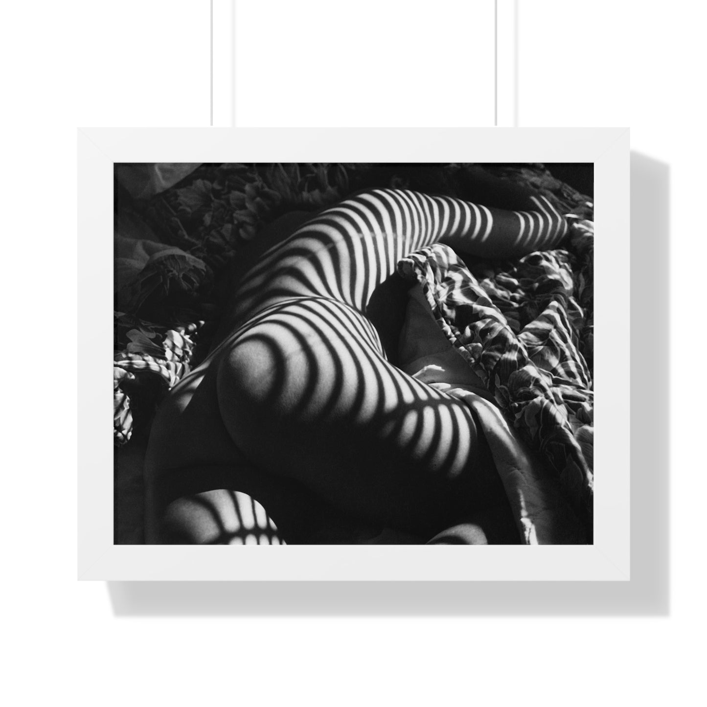 Striped Silhouette Horizontal Poster