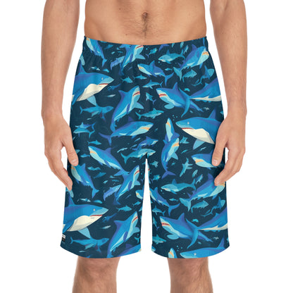 Shark Frenzy Board Shorts for men