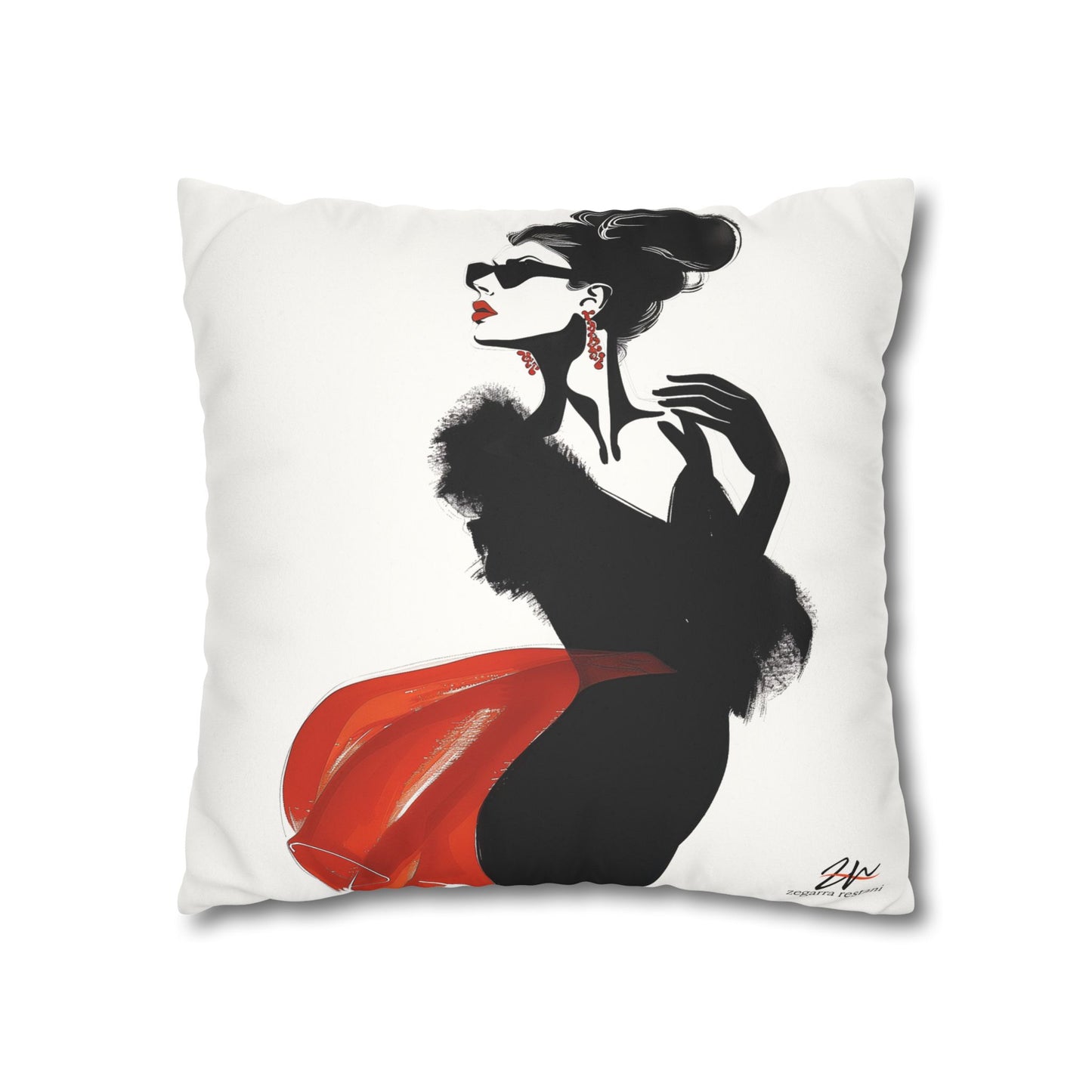 Scarlet Sophistication Pillowcase