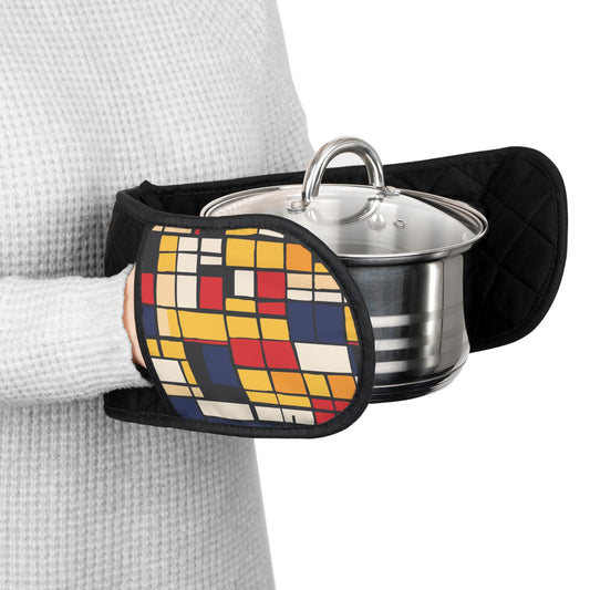 Mondrian-Inspired Oven Mitts