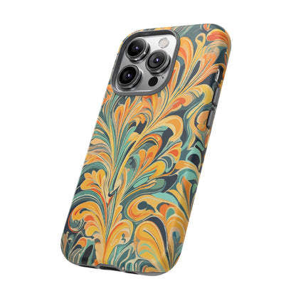 Golden Swirl Tough iPhone Cases