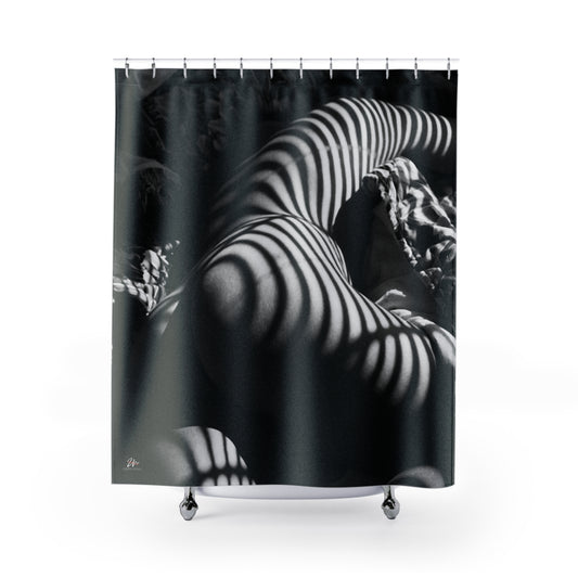 Striped Silhouette Shower Curtains