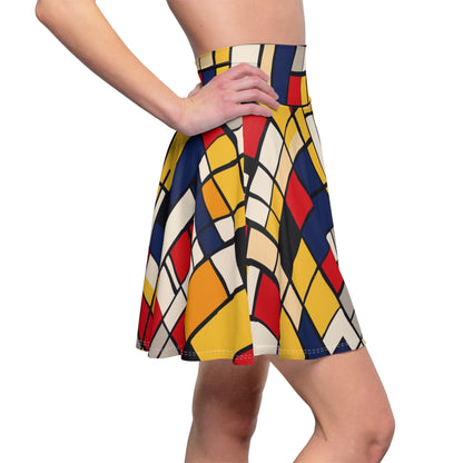 Mondrian-Inspired Skater Skirt