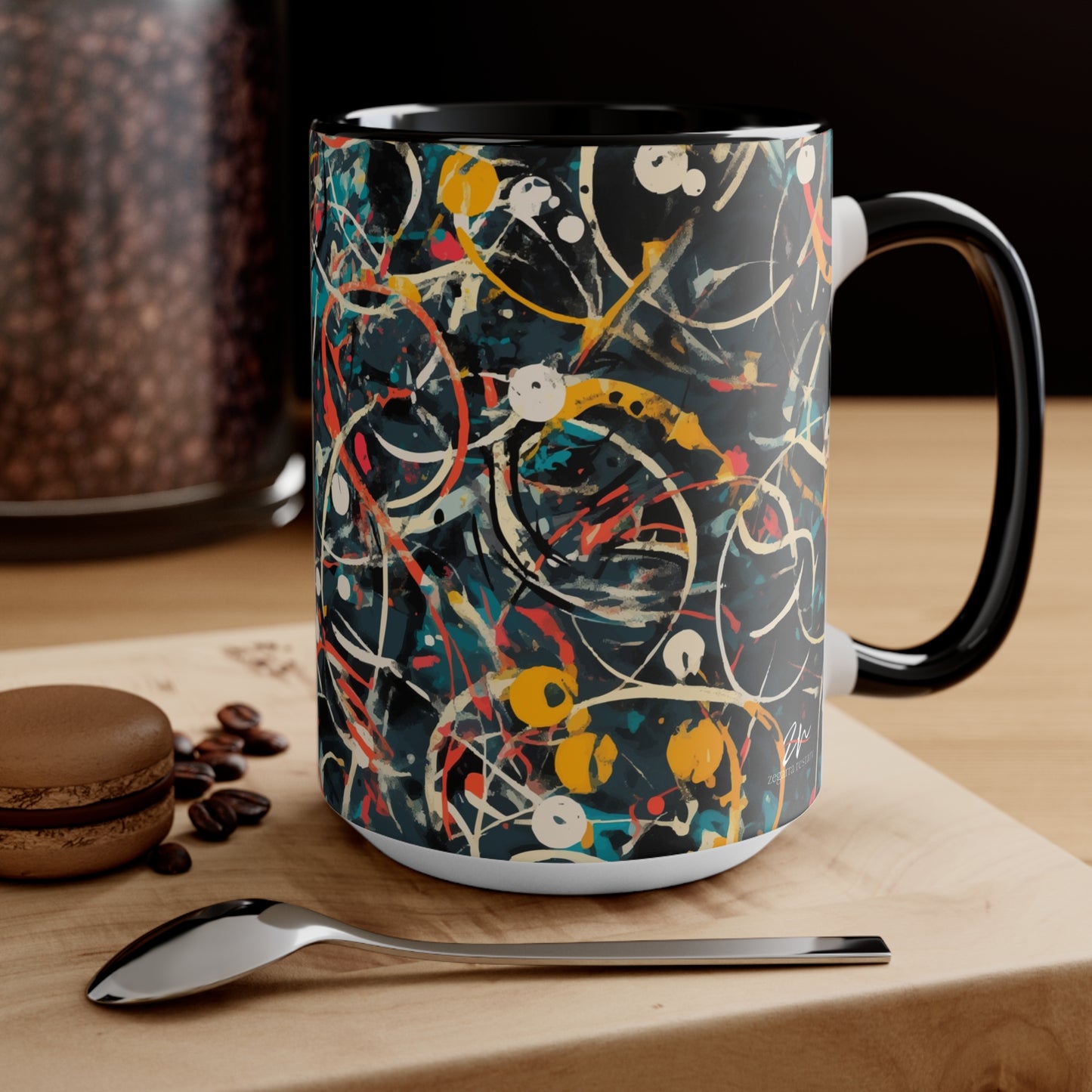 Pollock-Inspired Mug