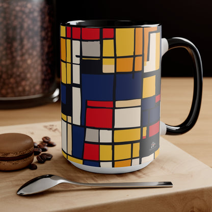 Mondrian-Inspired Mug