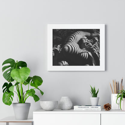 Striped Silhouette Horizontal Poster