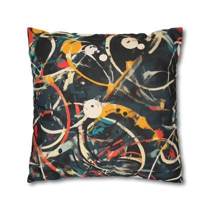 Pollock-Inspired Square Pillowcase