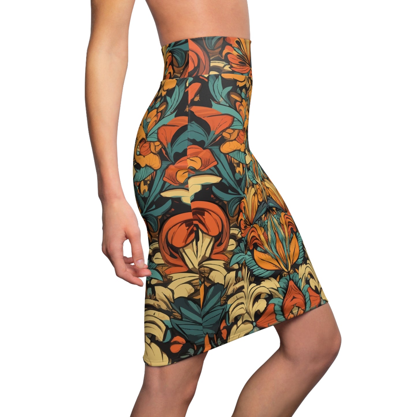 Topical Nouveau Pencil Skirt