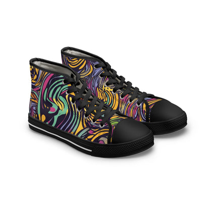 Pop Art Flow Women's High Top Sneakers