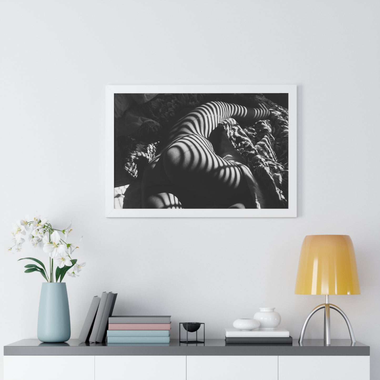 Striped Silhouette Horizontal Poster