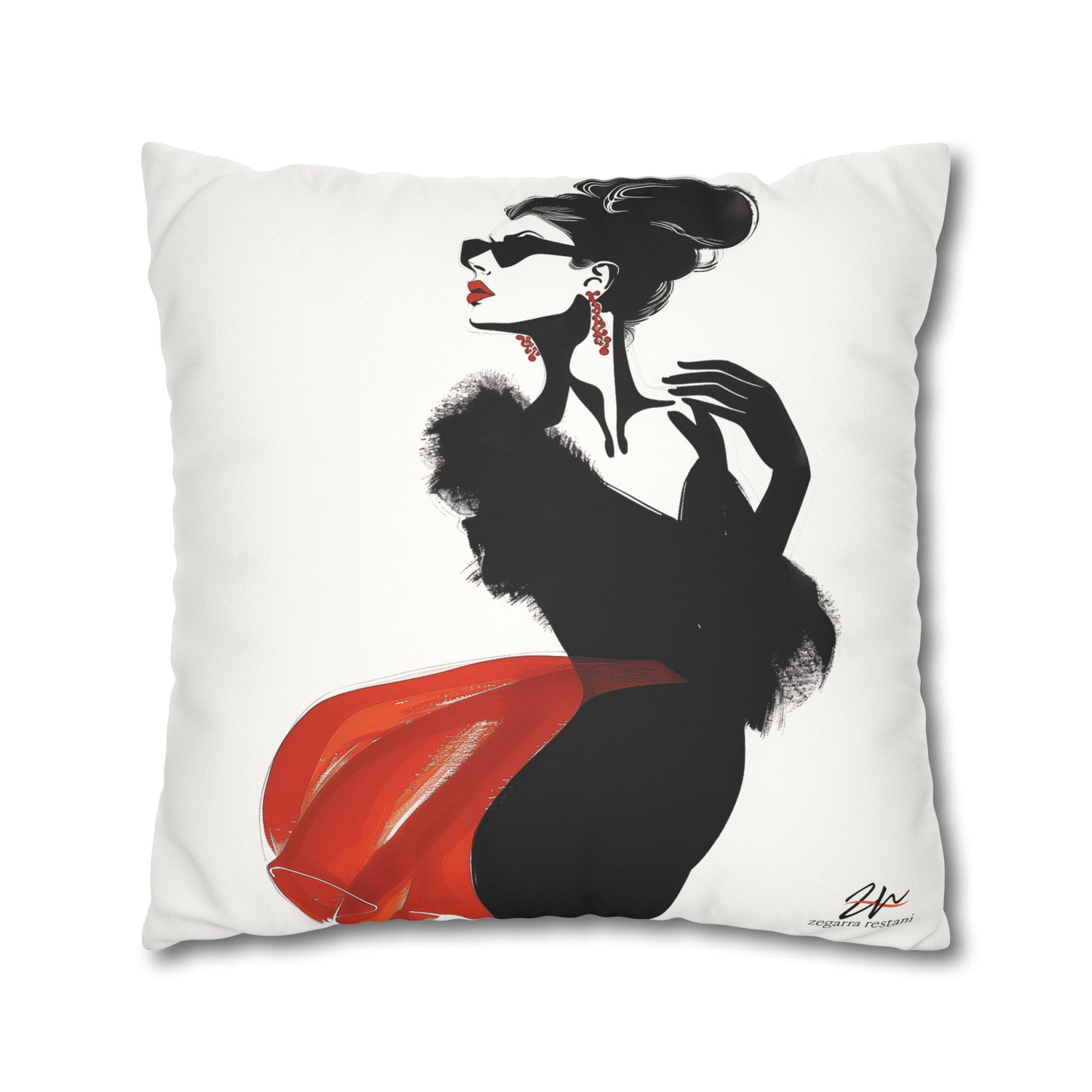 Scarlet Sophistication Pillowcase