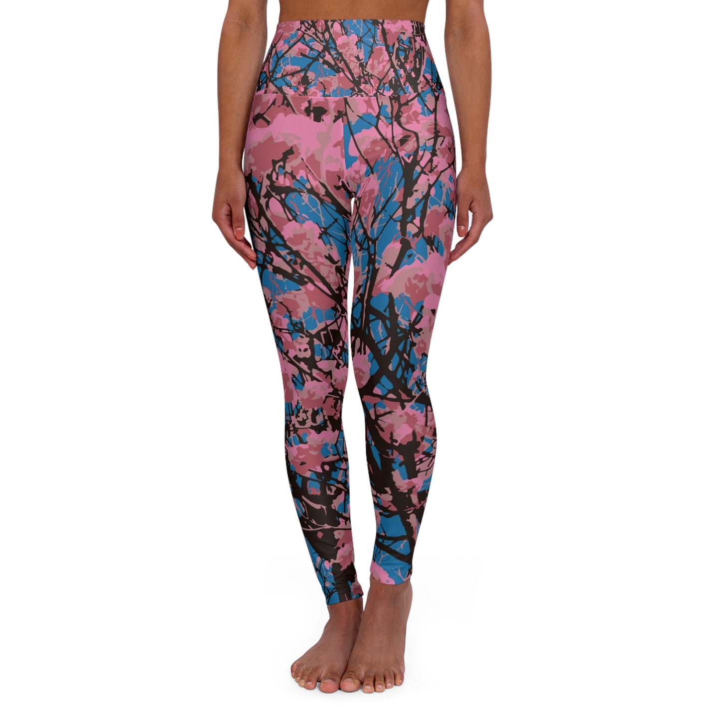 Roble de Sabana / High Waisted Yoga Leggings  (AOP)