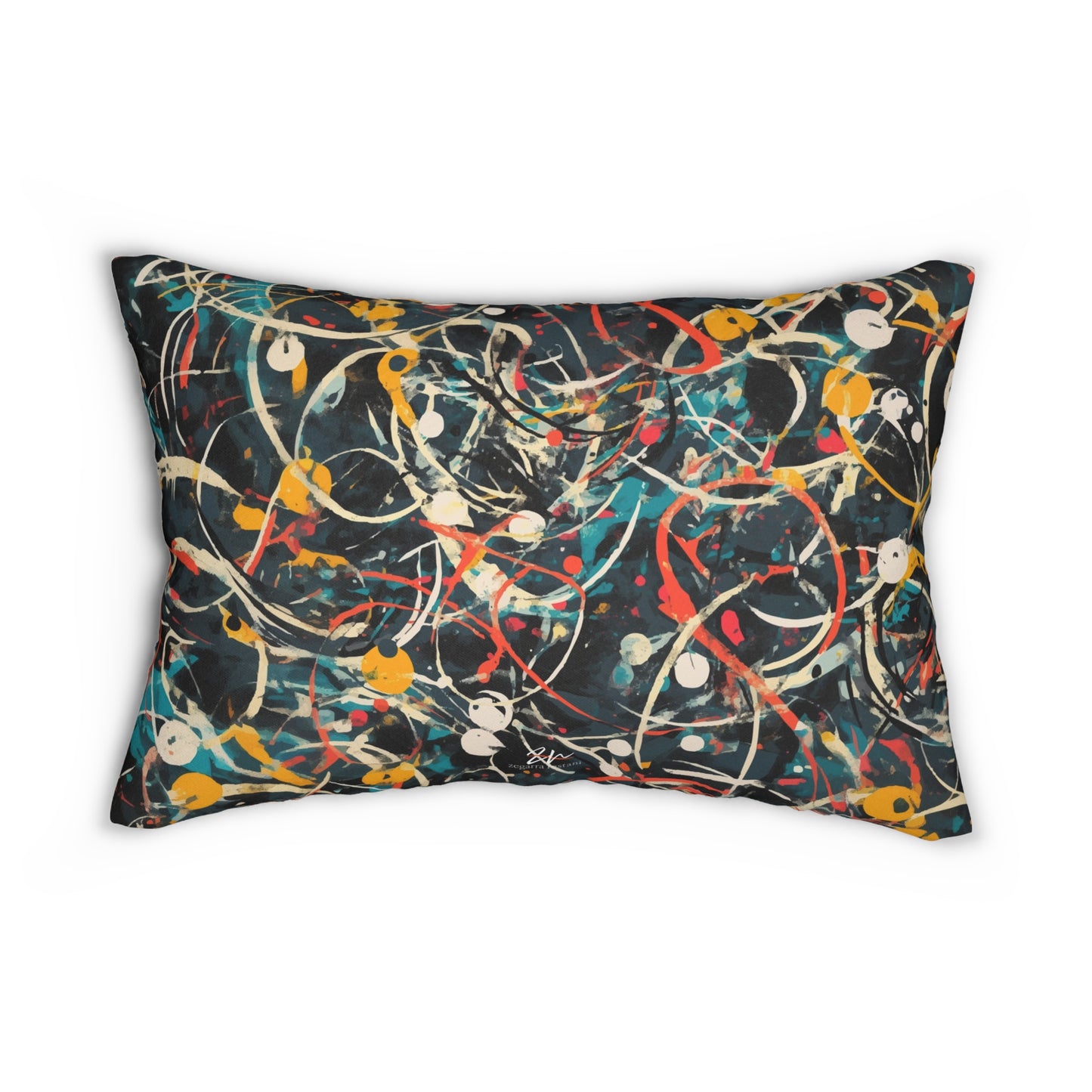 Pollock-Inspired Lumbar Pillow