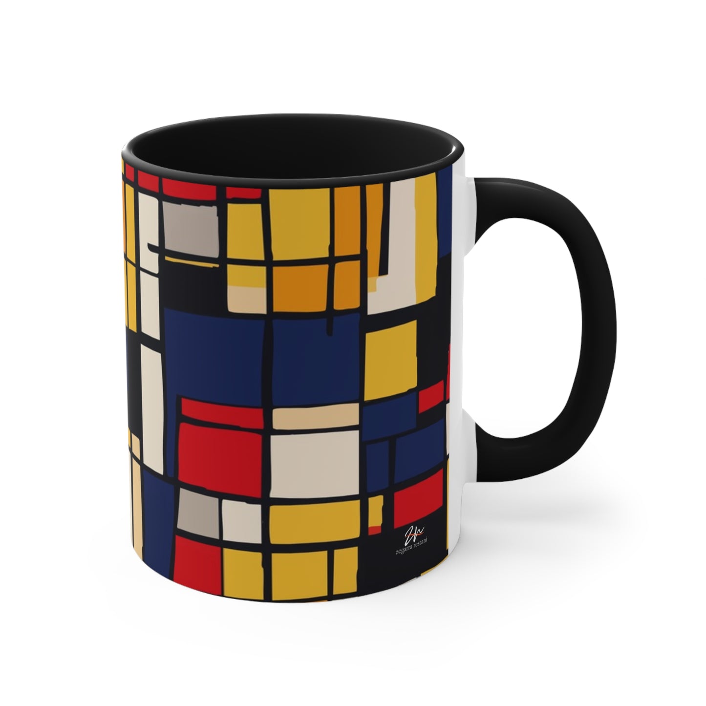 Mondrian-Inspired Mug