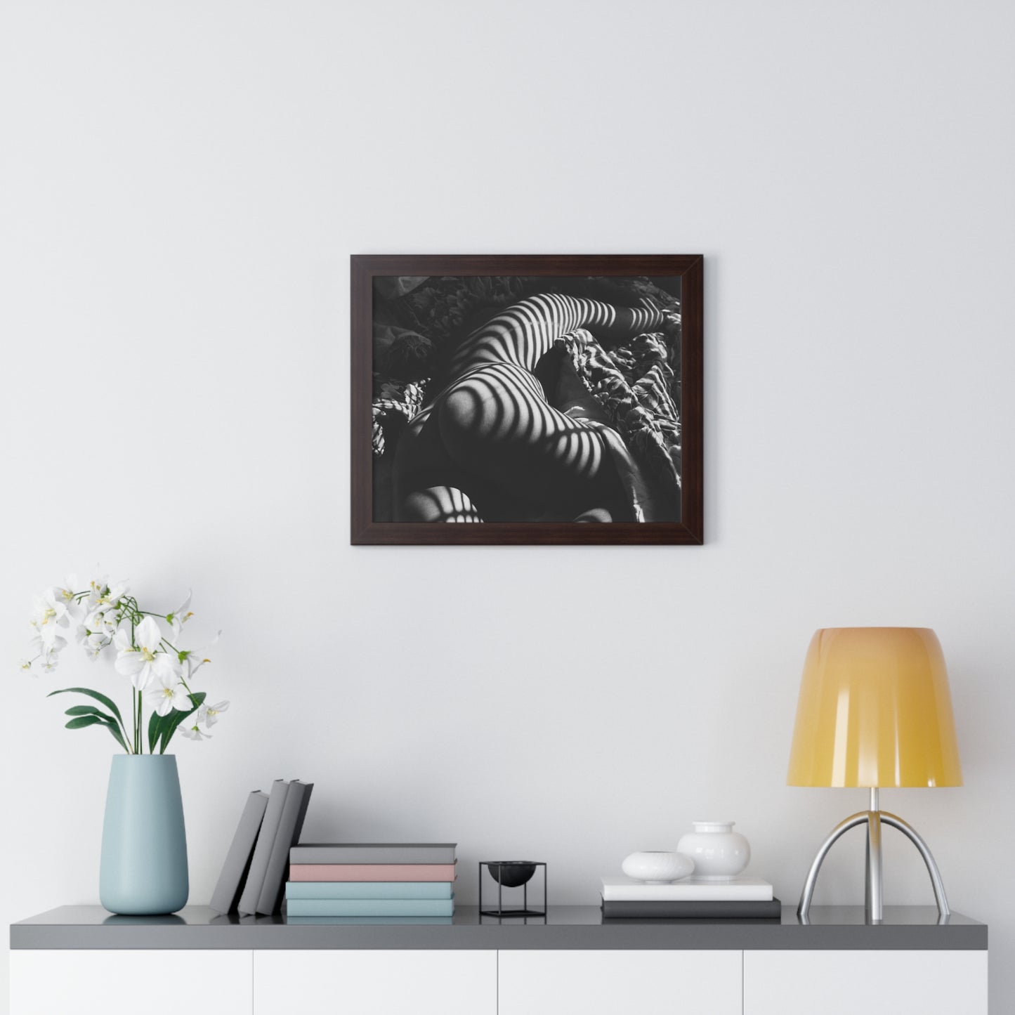 Striped Silhouette Horizontal Poster