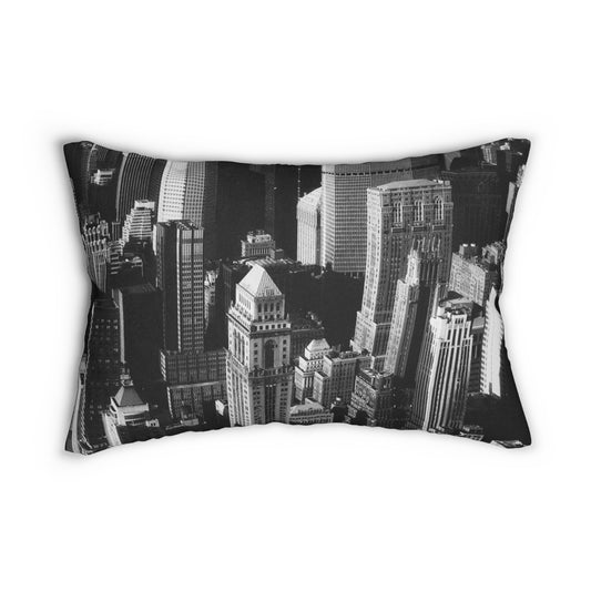 Manhattan Skyline Lumbar Pillow