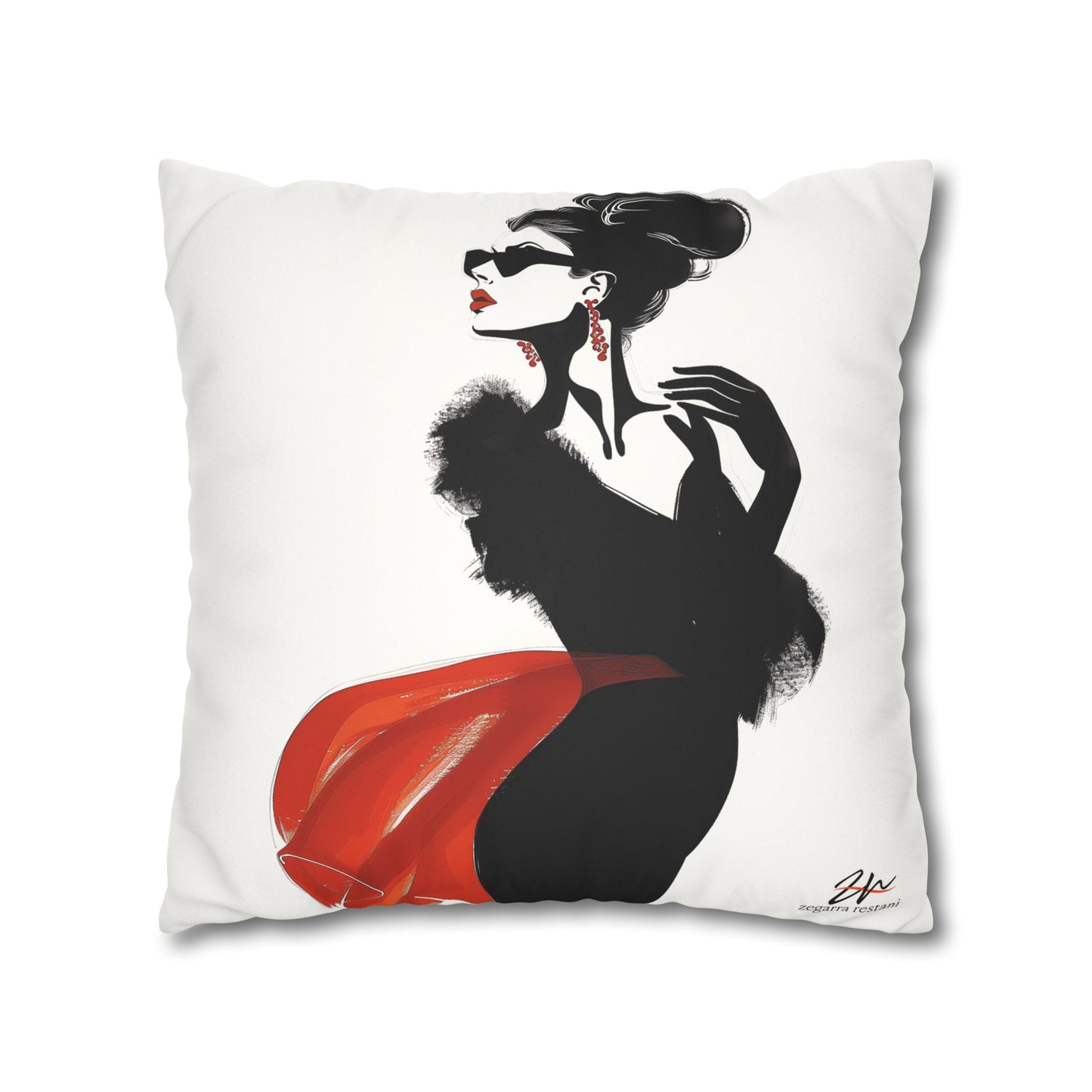 Scarlet Sophistication Pillowcase