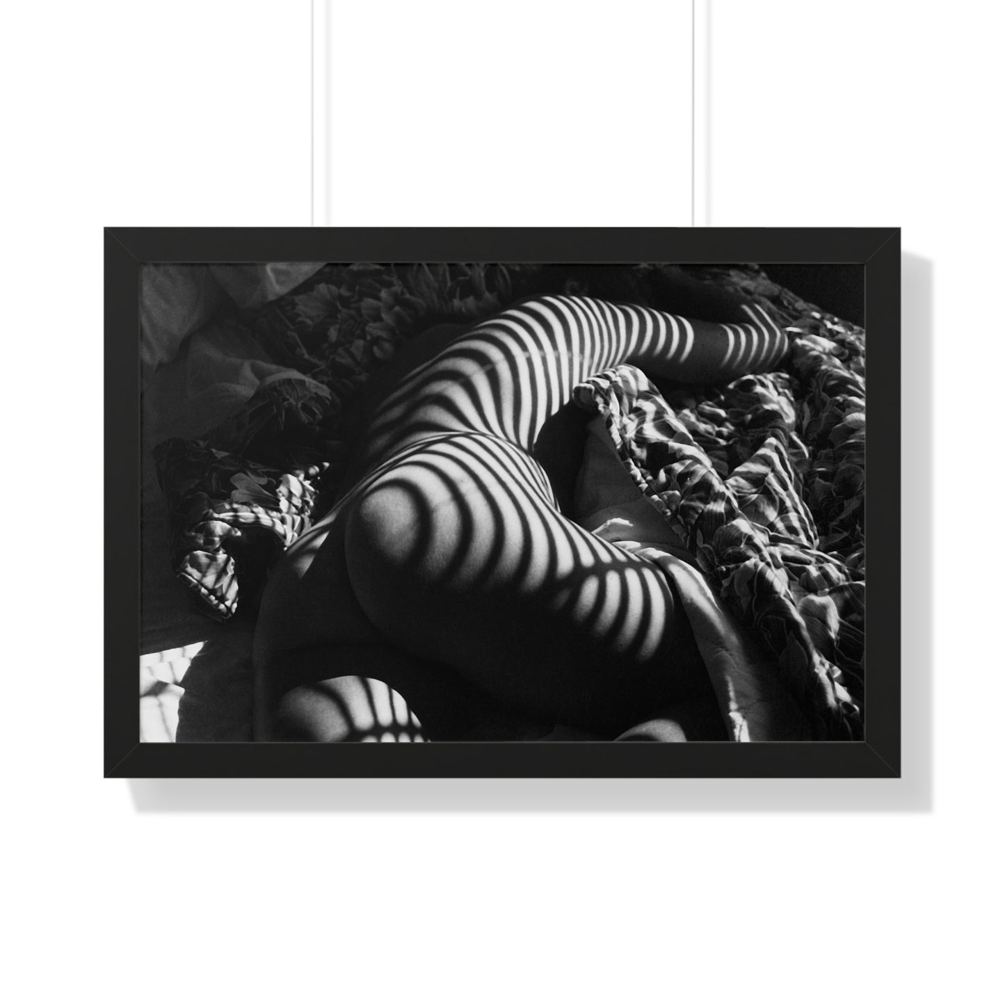 Striped Silhouette Horizontal Poster