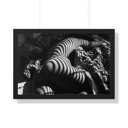 Striped Silhouette Horizontal Poster