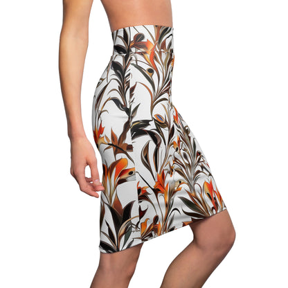 Rainforest Radiance Pencil Skirt