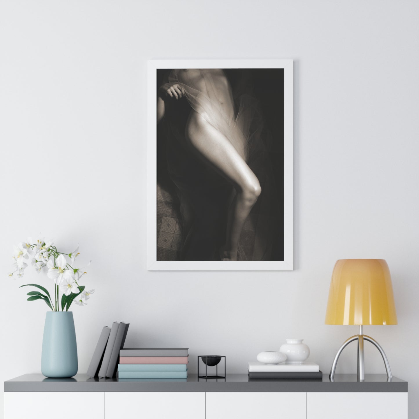 Veiled Elegance Framed Poster