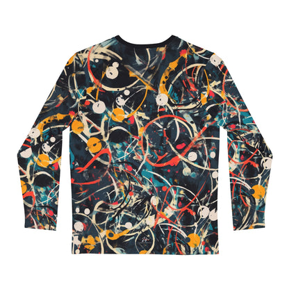 Pollock-Inspired Long Sleeve Shirt for Men