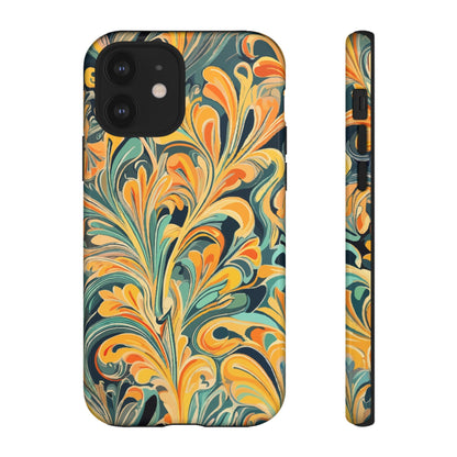 Golden Swirl Tough iPhone Cases