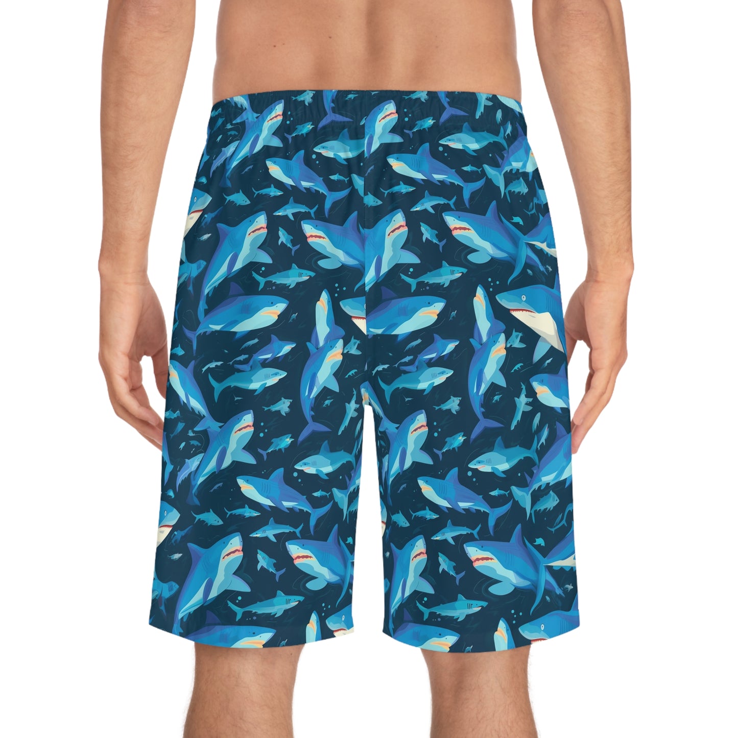 Shark Frenzy Board Shorts for men