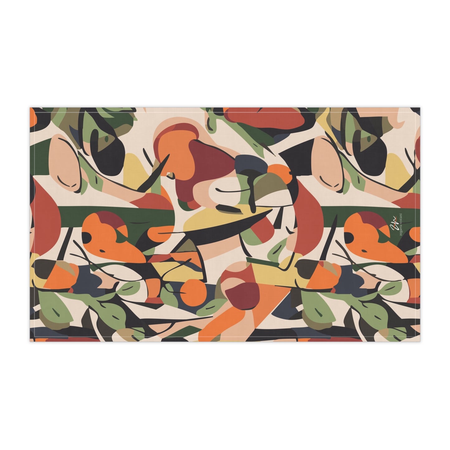 Cubist Garden Towels