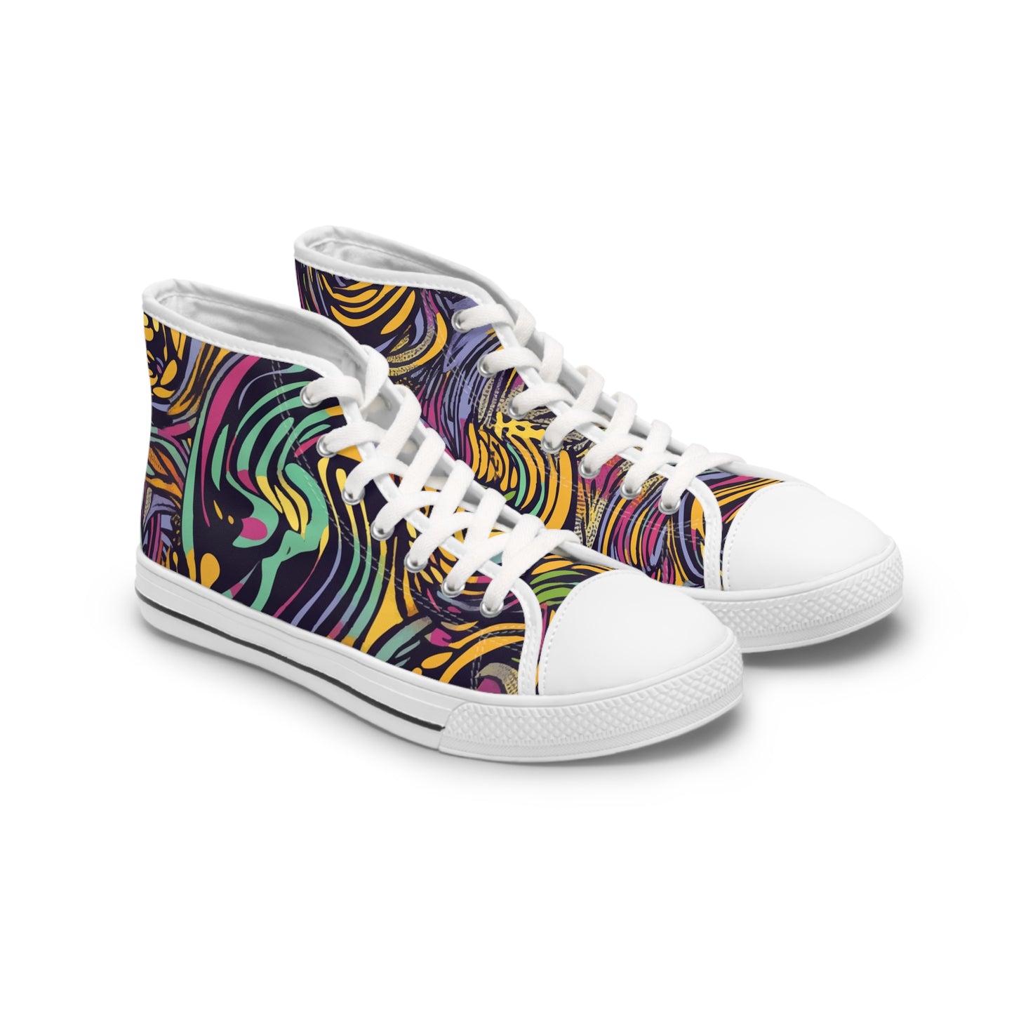 Pop Art Flow Women's High Top Sneakers