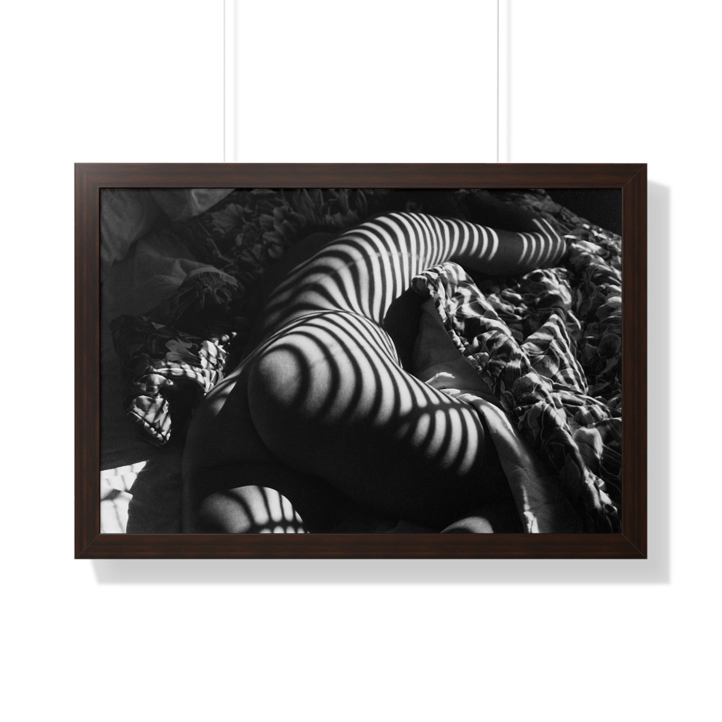 Striped Silhouette Horizontal Poster