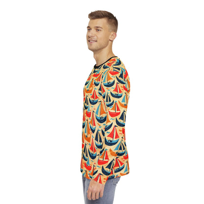 Vintage ships Long Sleeve Shirt for men