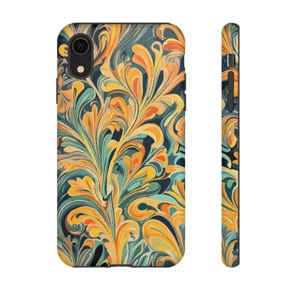 Golden Swirl Tough iPhone Cases