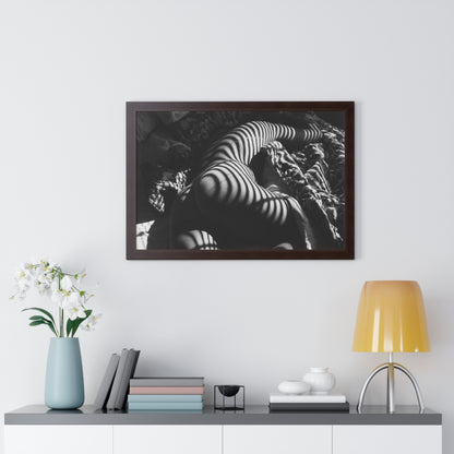 Striped Silhouette Horizontal Poster