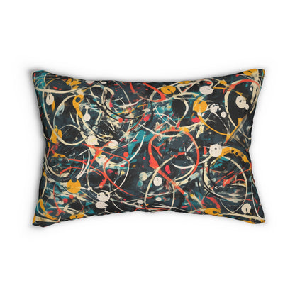 Pollock-Inspired Lumbar Pillow