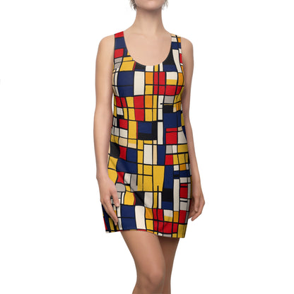 Mondrian-Inspired  Racerback Dress