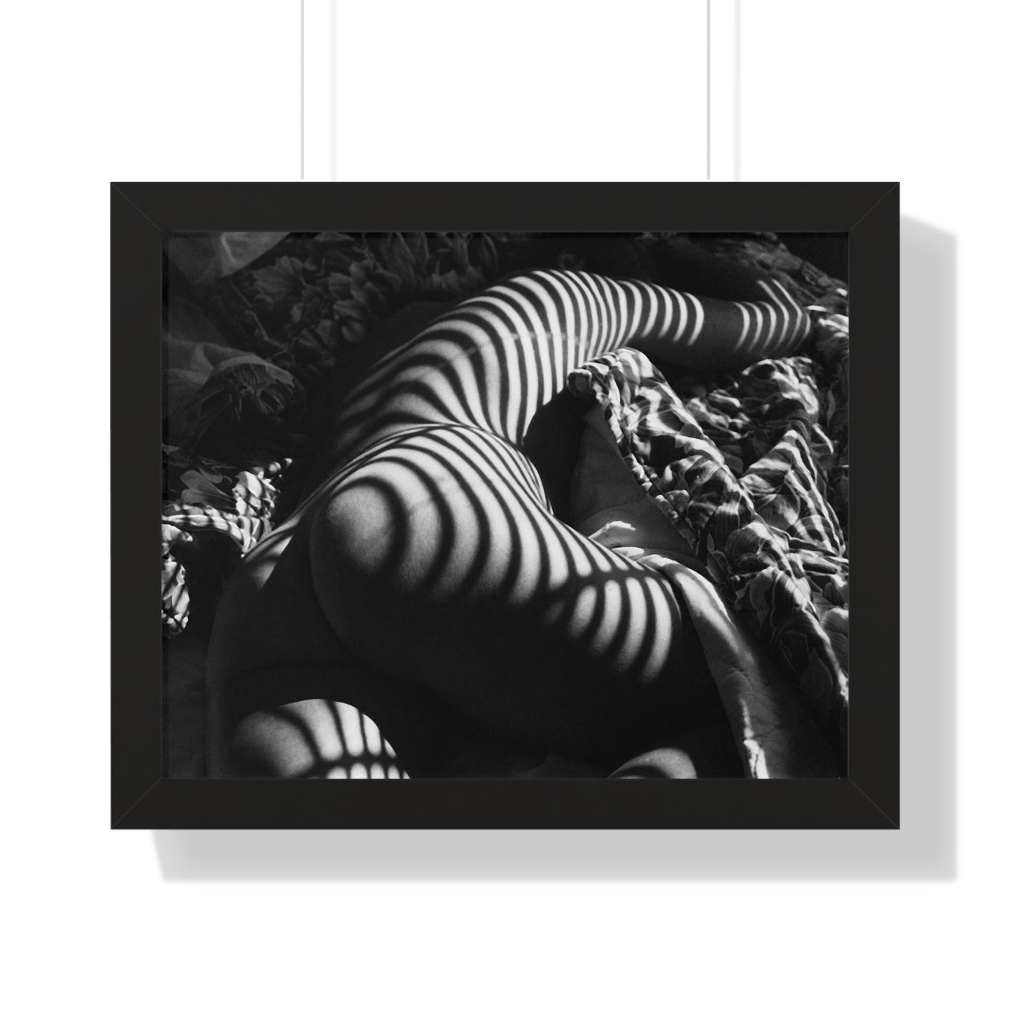 Striped Silhouette Horizontal Poster