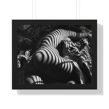 Striped Silhouette Horizontal Poster