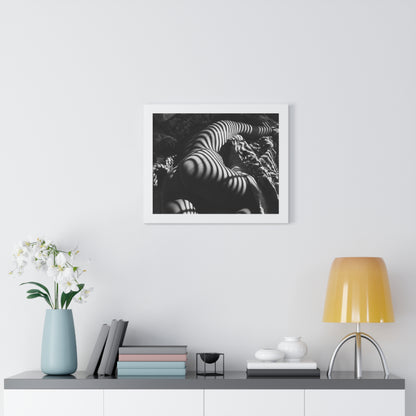 Striped Silhouette Horizontal Poster