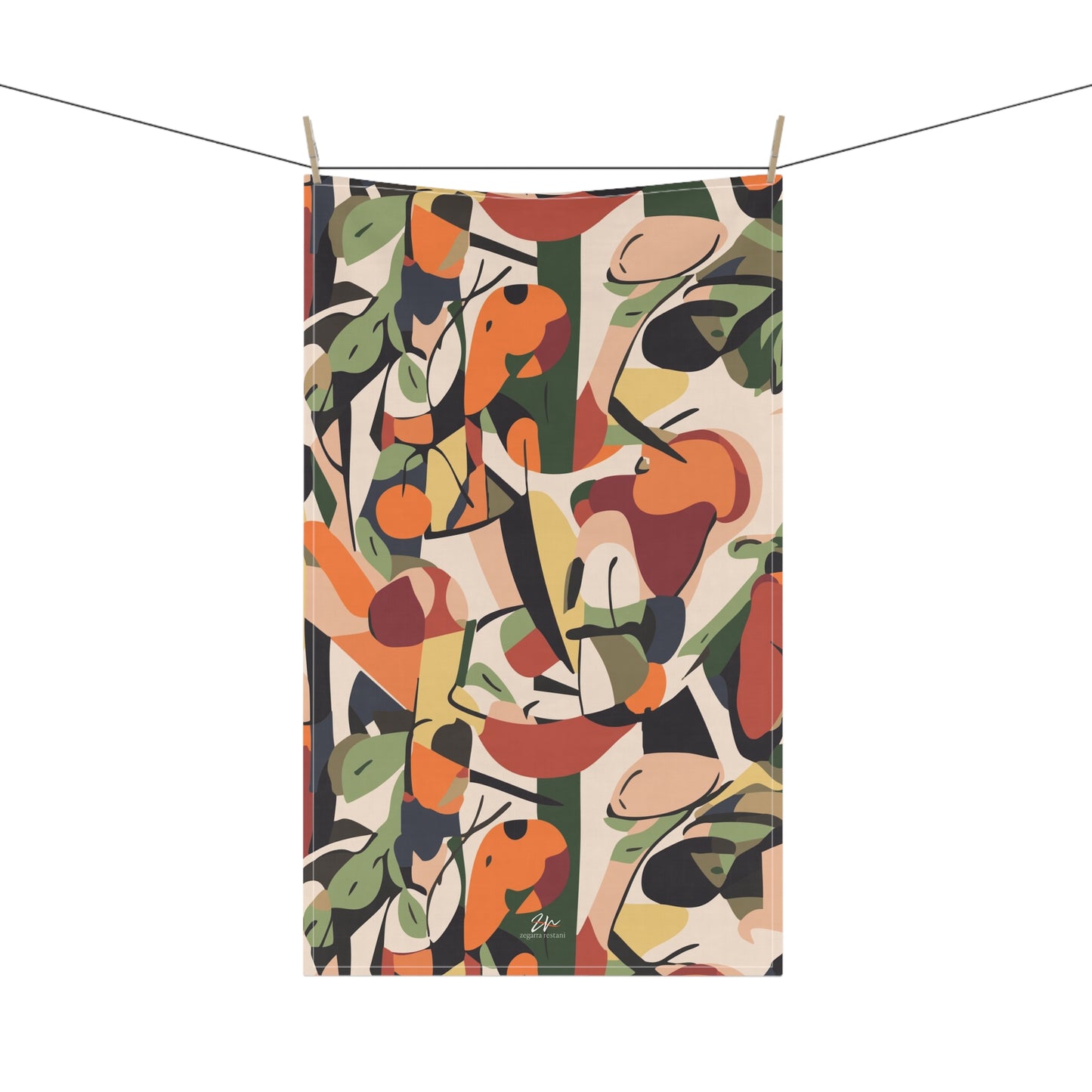 Cubist Garden Towels