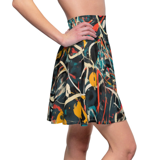 Pollock-Inspired Skater Skirt