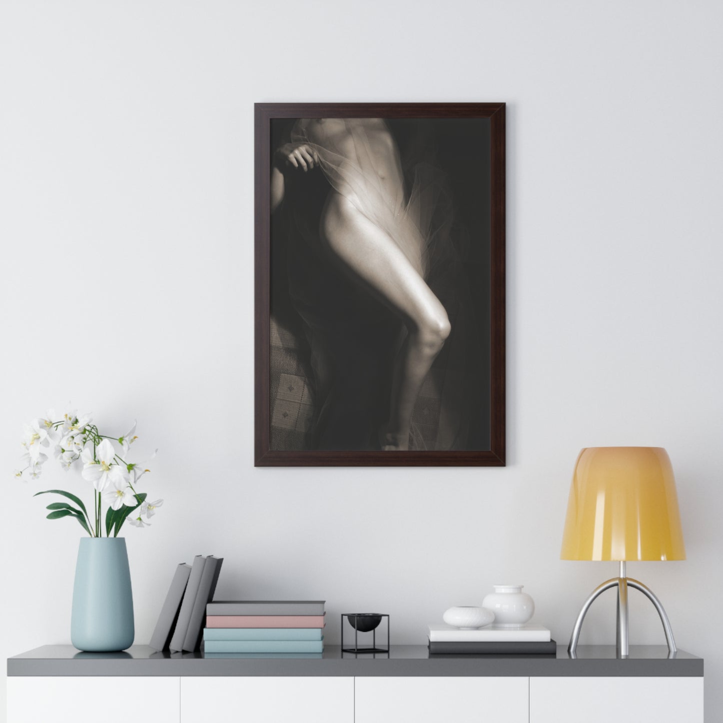 Veiled Elegance Framed Poster