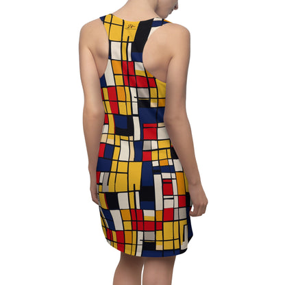 Mondrian-Inspired  Racerback Dress