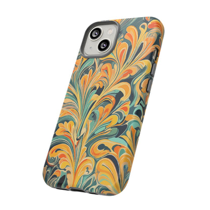 Golden Swirl Tough iPhone Cases