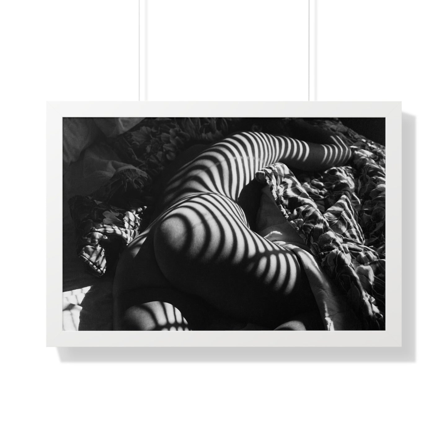 Striped Silhouette Horizontal Poster