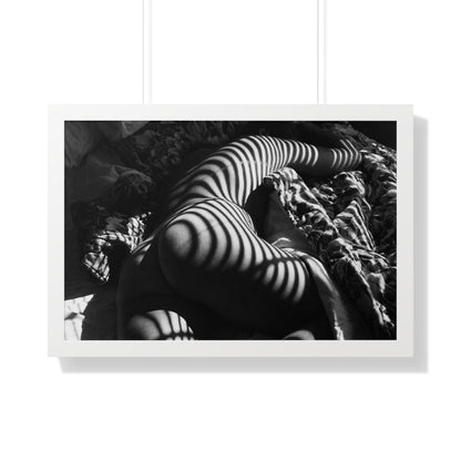 Striped Silhouette Horizontal Poster